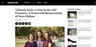 Gilmore Girls: A Year in the Life’ Premiere: A Westworld Reenactment of Stars Hollow